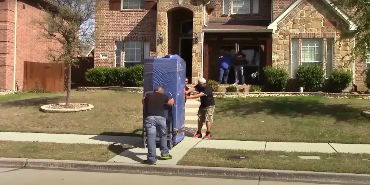 Moving day in action